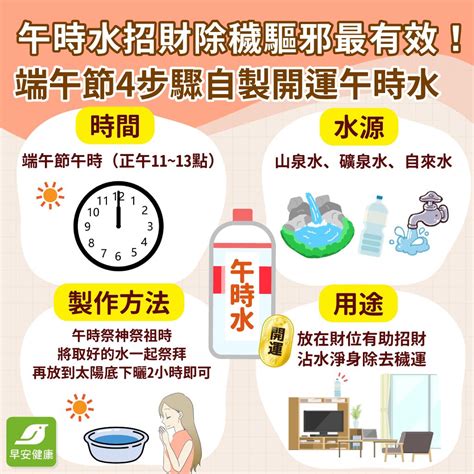 午時水放房間|午時水端午招財別錯過！午時水怎麼製作？禁忌、用法有哪些？